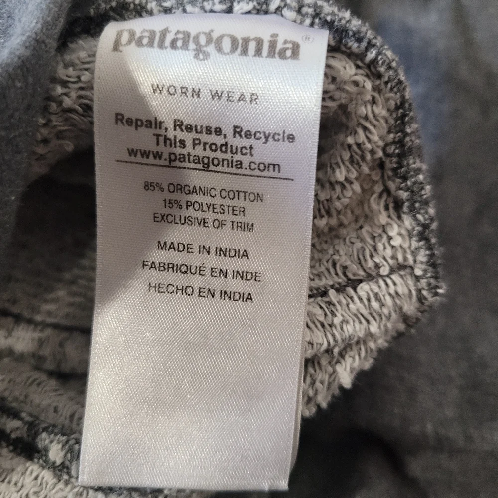 Patagonia Mens Mahnya Fleece Pants XS Forge Gray Jogger Sweatpants‎ Loungewear